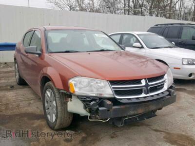 2012 Dodge AVENGER Avenger SE, orange — VIN 1C3CDZAB4CN199605, Copart