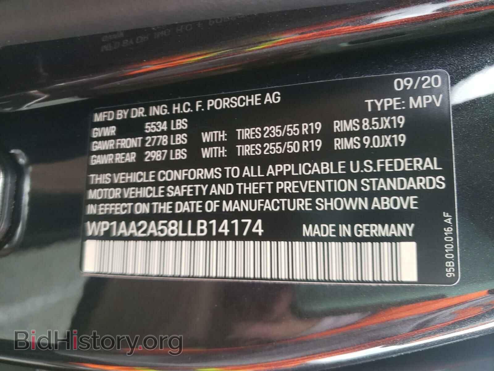 2020 PORSCHE MACAN - VIN: WP1AA2A58LLB14174 - Photo 10