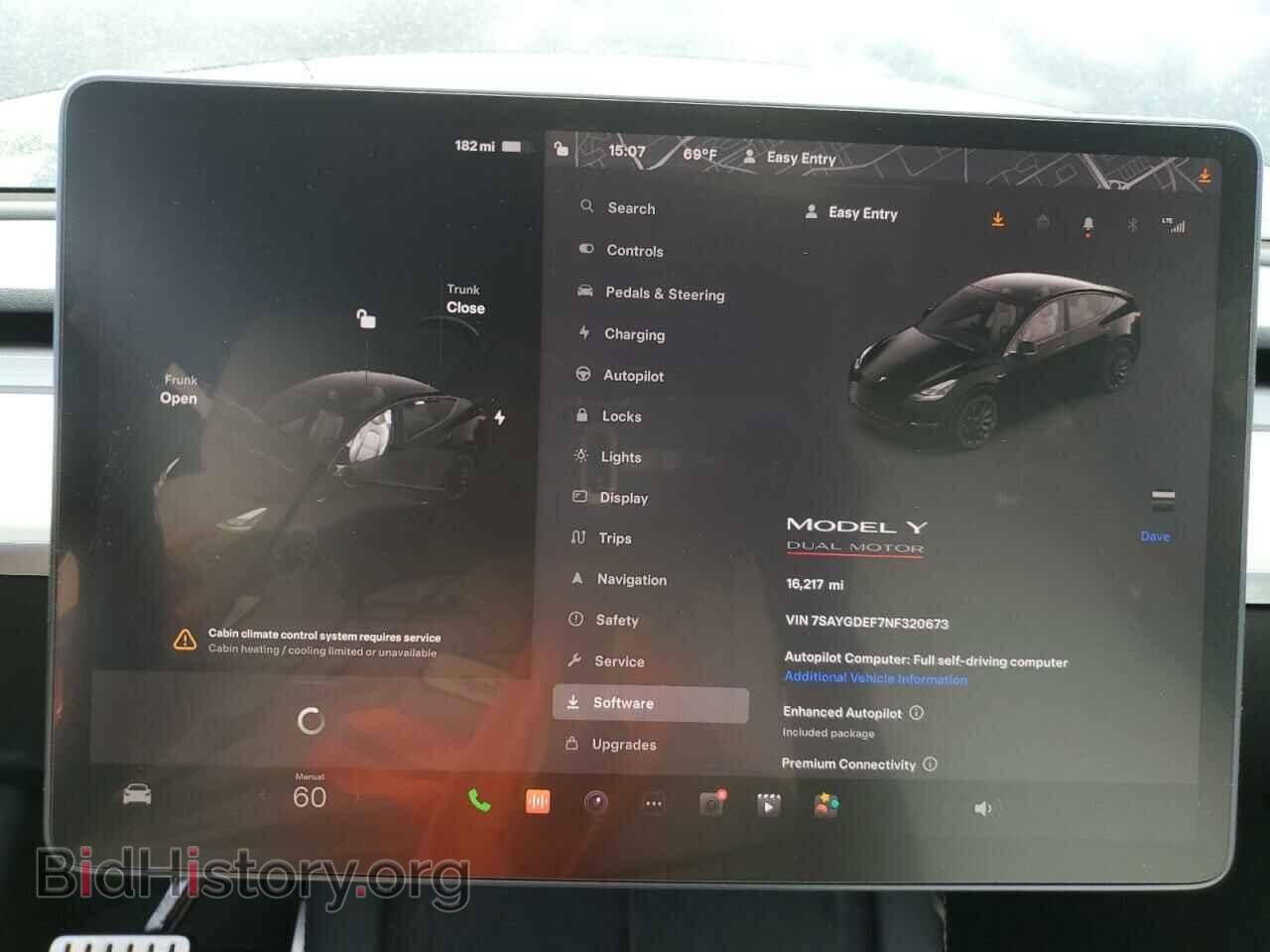 2022 TESLA MODEL Y - VIN: 7SAYGDEF7NF320673 - Фото 9