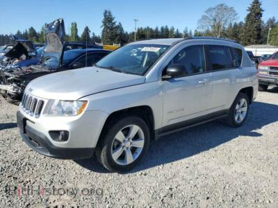 2012 Jeep COMPASS Sport, silver — VIN 1C4NJCBB5CD727893, Copart