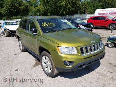 2012 Jeep COMPASS COMPASS LA, green — VIN 1C4NJDEB7CD554833, Copart