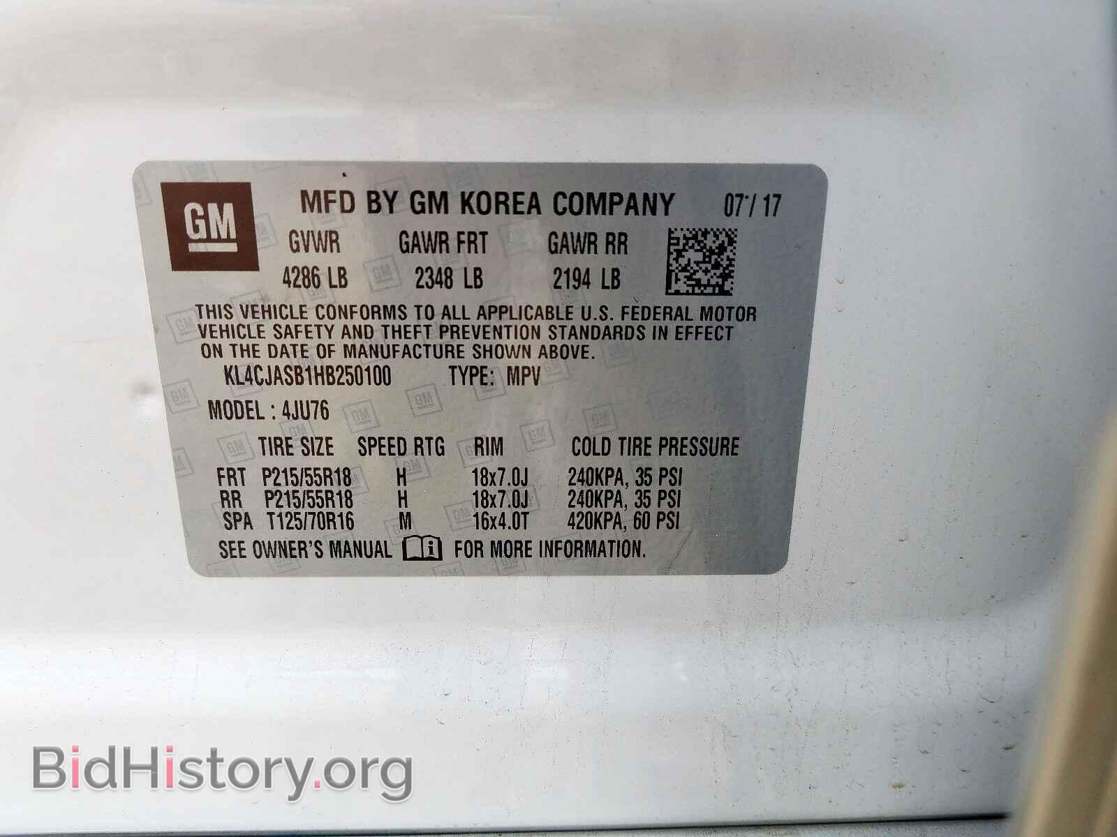 2017 BUICK ENCORE PRE - VIN: KL4CJASB1HB250100 - Photo 10