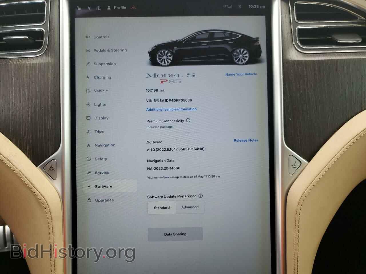 2013 TESLA MODEL S - VIN: 5YJSA1DP4DFP05636 - Фото 9