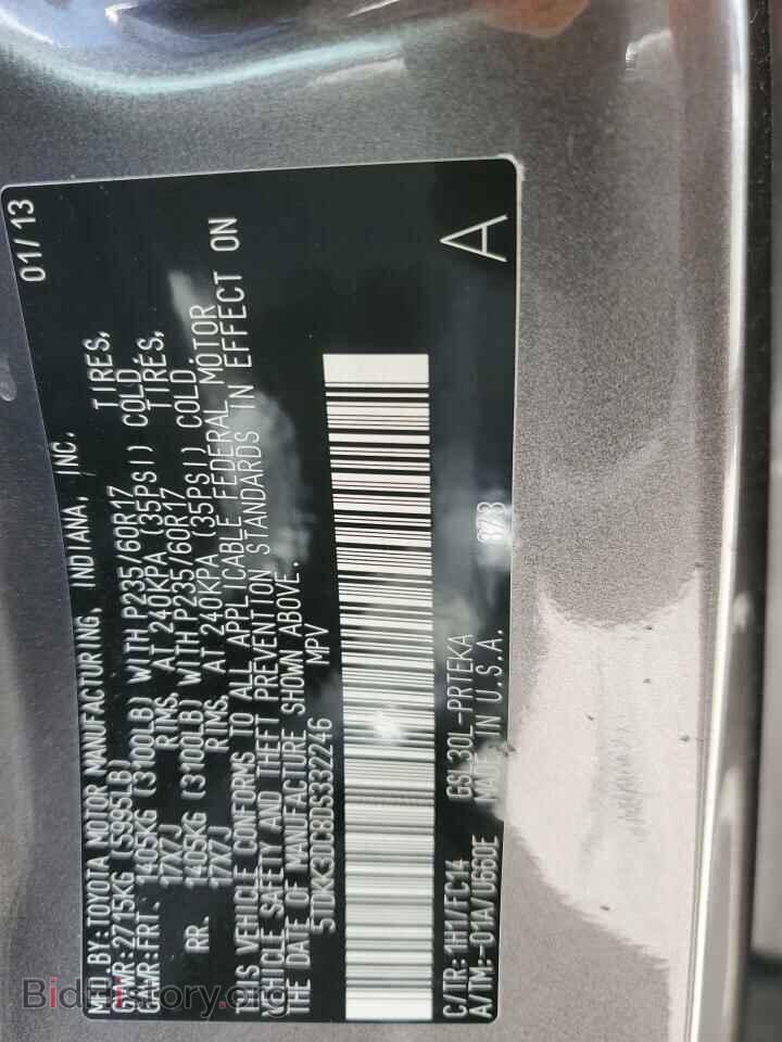 2013 TOYOTA All Models - VIN: 5TDKK3DC8DS332246 - Photo 13