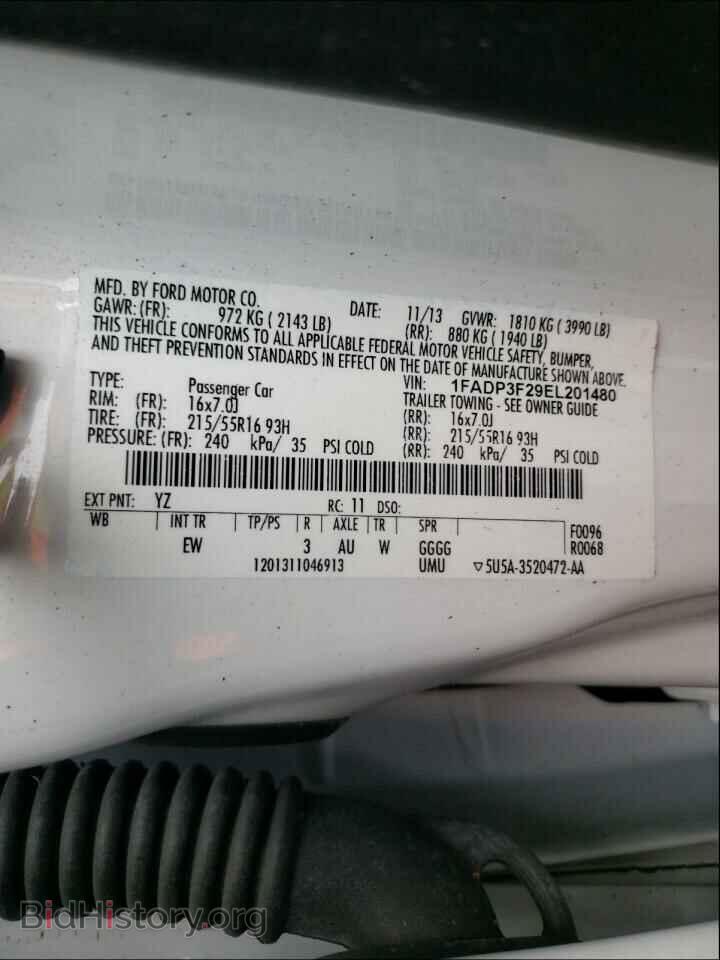 2014 FORD FOCUS - VIN: 1FADP3F29EL201480 - Photo 10