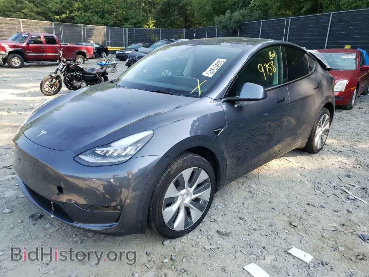 2022 TESLA MODEL Y - VIN: 7SAYGDEEXNF313840 - Фото 2