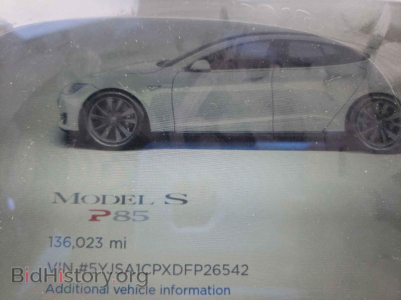 2013 TESLA MODEL S - VIN: 5YJSA1CPXDFP26542 - Photo 8