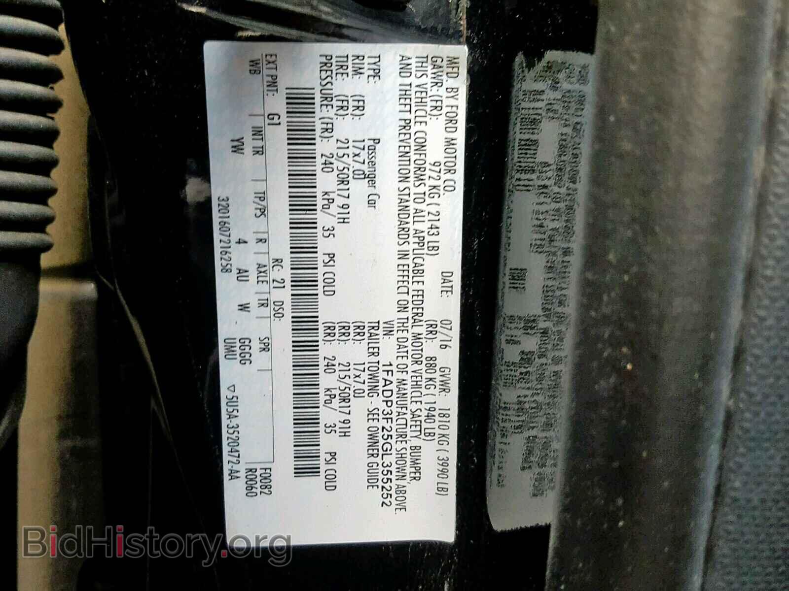 2016 FORD FOCUS SE - VIN: 1FADP3F25GL355252 - Фото 10