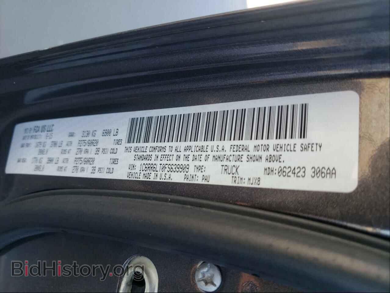 2015 RAM 1500 - VIN: 1C6RR6LT0FS639909 - Фото 10