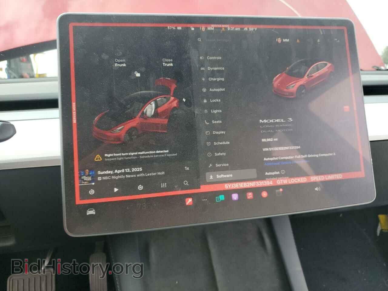 2022 TESLA MODEL 3 - VIN: 5YJ3E1EB2NF331394 - Фото 9