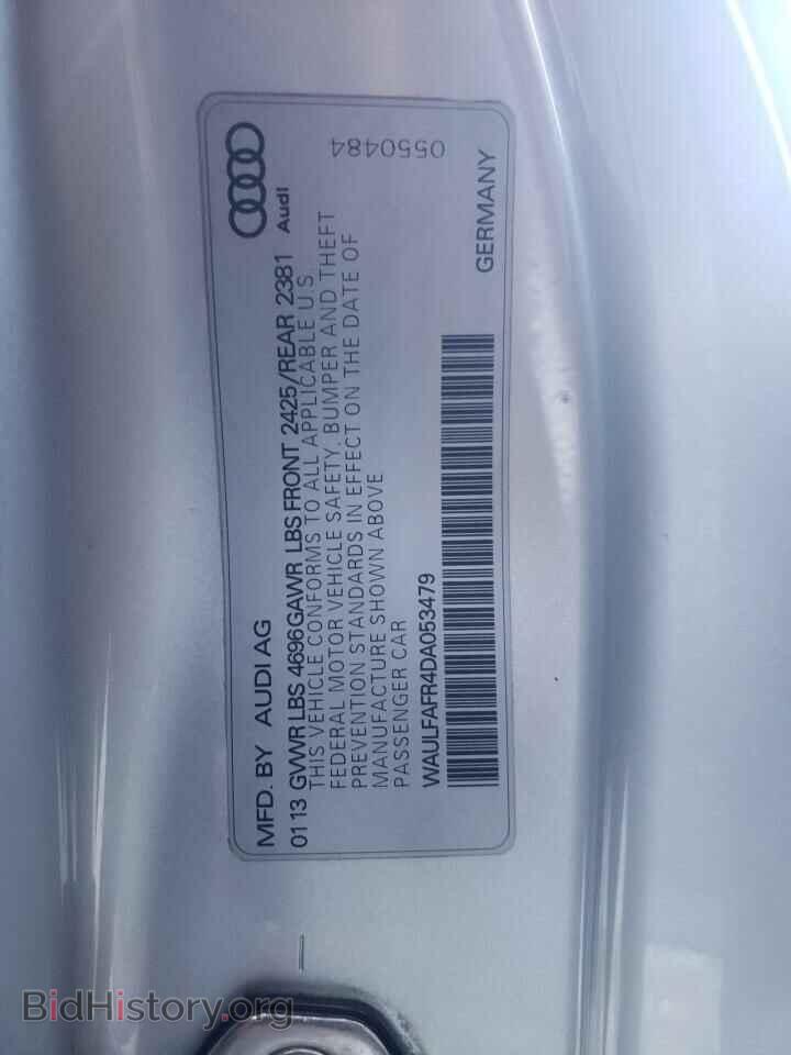 2013 AUDI A5 - VIN: WAULFAFR4DA053479 - Фото 10