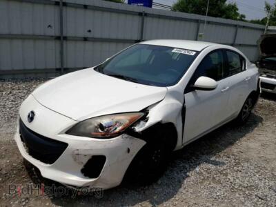2012 Mazda 3 3 I, white — VIN JM1BL1UF2C1590205, Copart