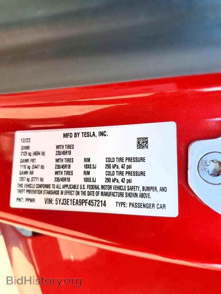 2023 TESLA MODEL 3 - VIN: 5YJ3E1EA9PF457214 - Photo 12