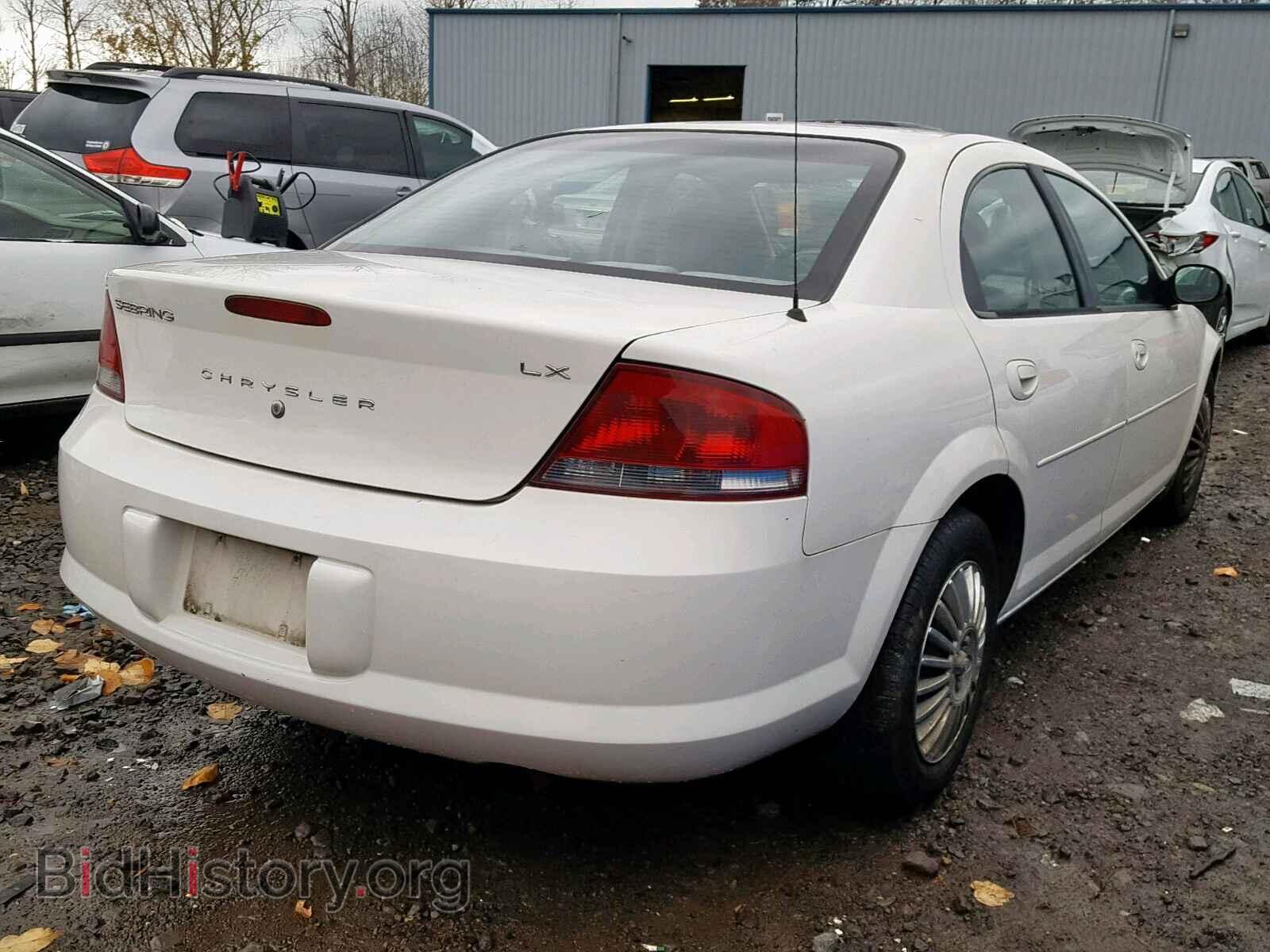 2003 CHRYSLER SEBRING - VIN: 1C3EL46T33N558491 - Фото 4