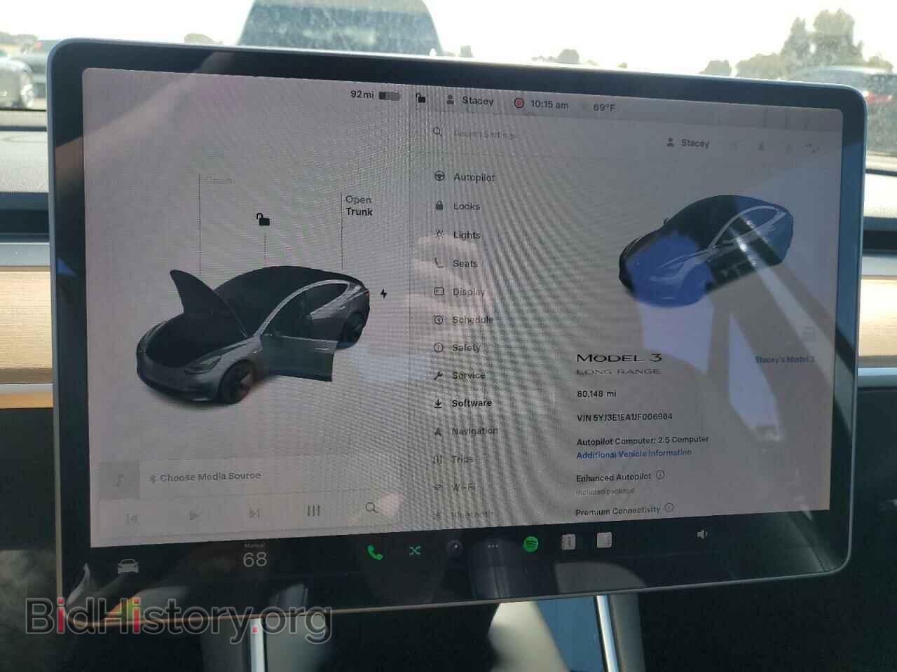 2018 TESLA MODEL 3 - VIN: 5YJ3E1EA1JF006964 - Фото 9