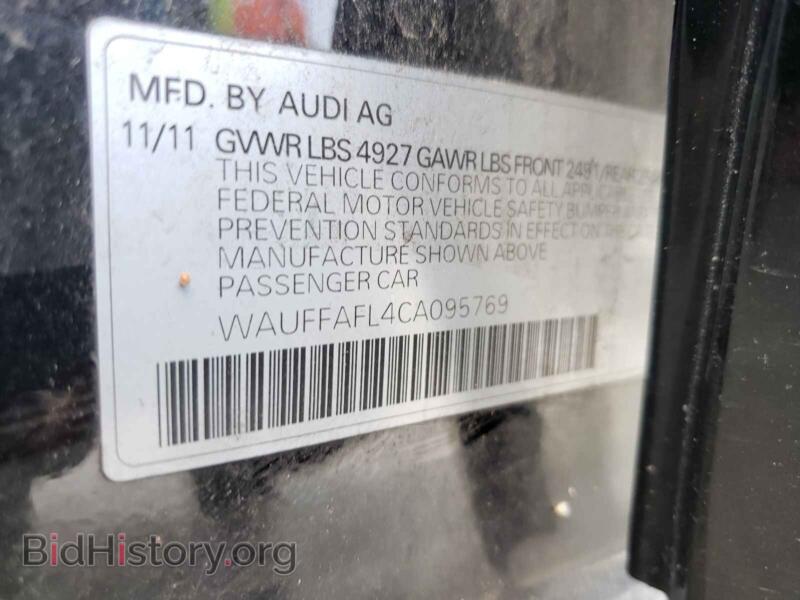 2012 Audi A4 (VIN WAUFFAFL4CA095769) — photo 10 of 10