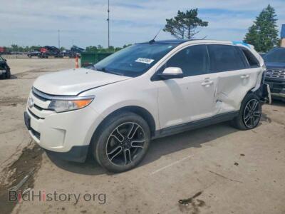 2013 Ford EDGE SEL, white — VIN 2FMDK4JC6DBC23610, Copart