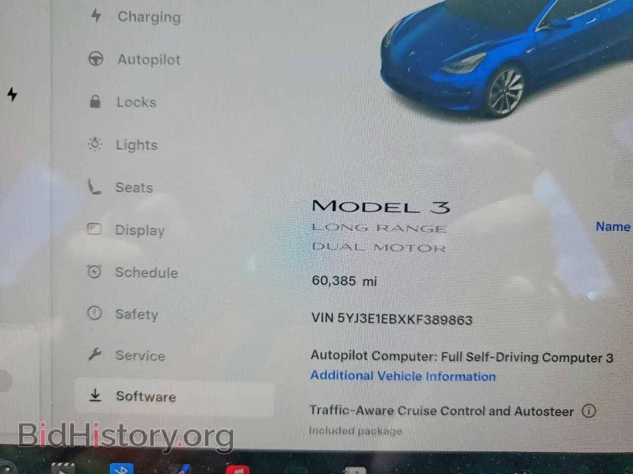 2019 TESLA MODEL 3 - VIN: 5YJ3E1EBXKF389863 - Photo 9