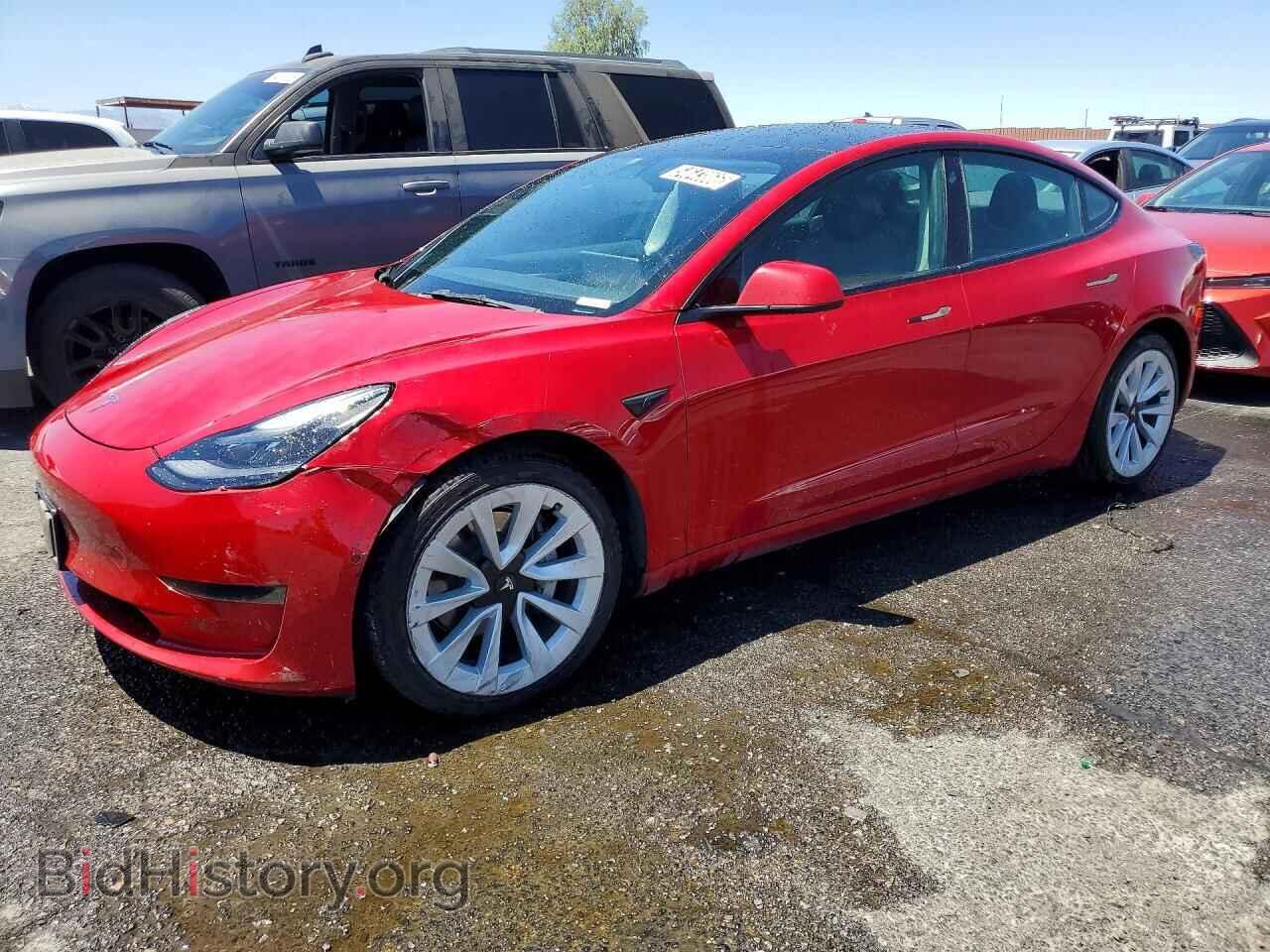Photo 5YJ3E1EA8NF371874 - TESLA MODEL 3 2022