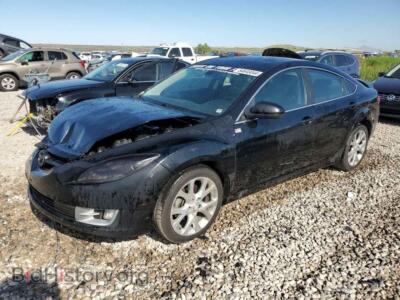 2009 Mazda 6 S, black — VIN 1YVHP82B595M21332, Copart