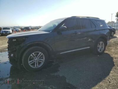 2022 Ford EXPLORER XLT, blue — VIN 1FMSK7DH7NGB56221, Copart