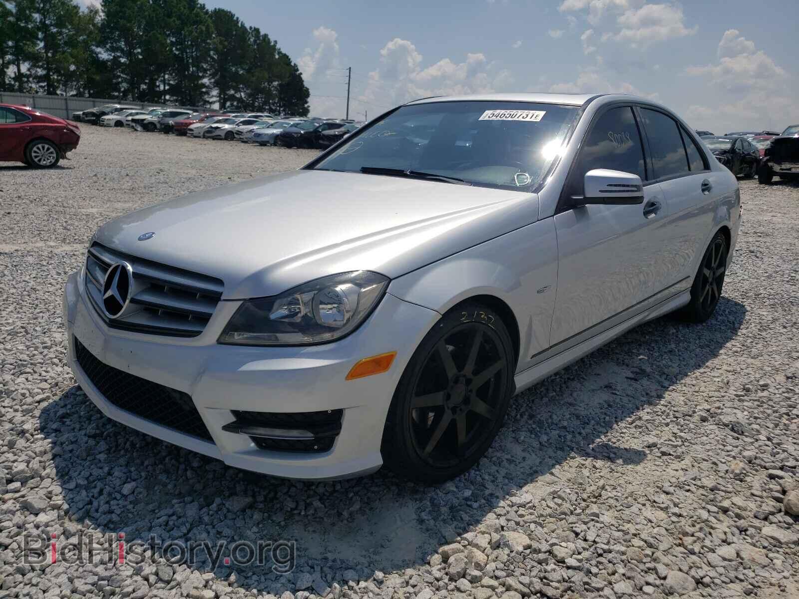 2012 MERCEDES-BENZ C-CLASS - VIN: WDDGF4HB9CA628170 - Фото 2