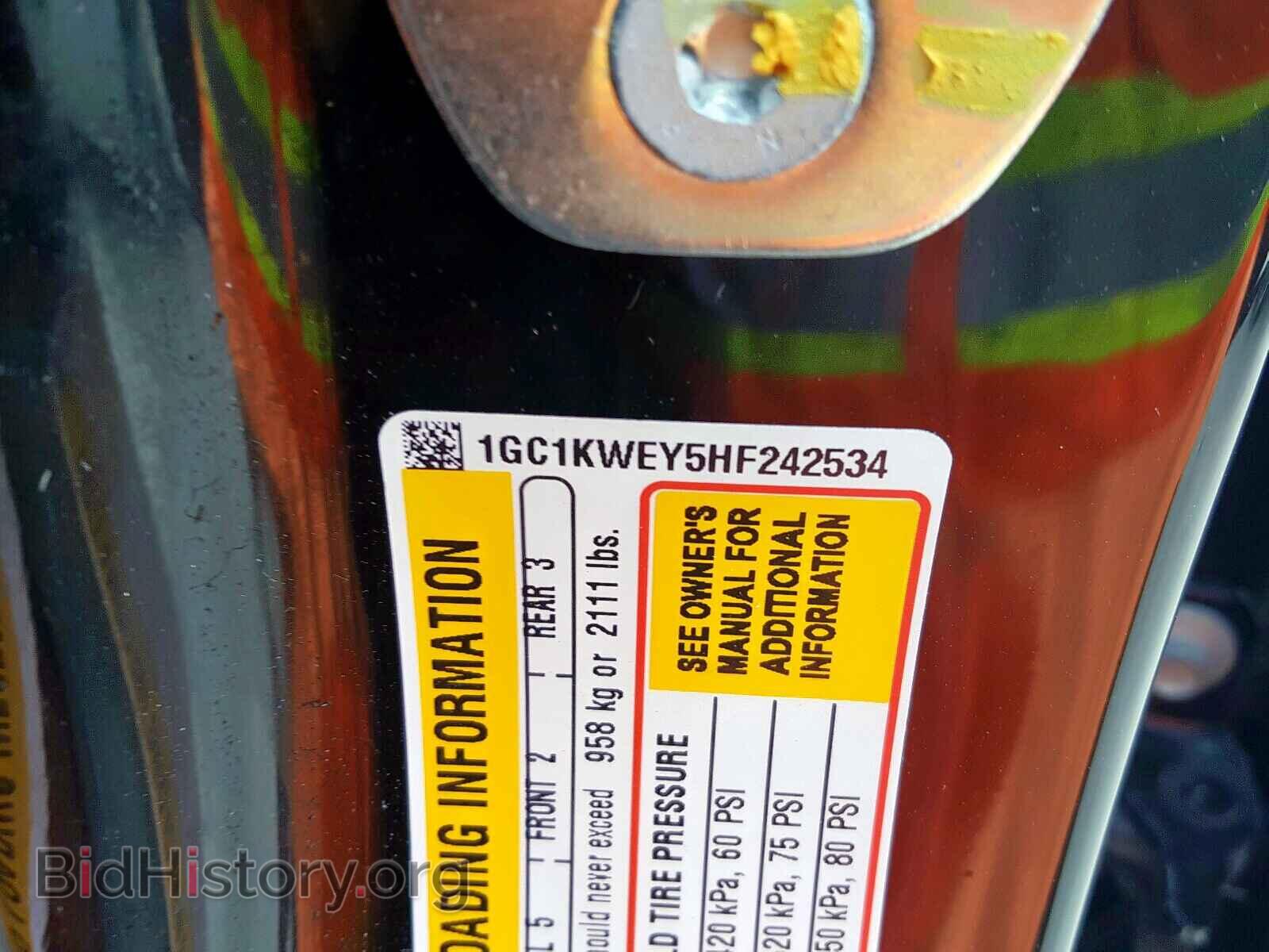 2017 CHEVROLET SILVERADO - VIN: 1GC1KWEY5HF242534 - Фото 10