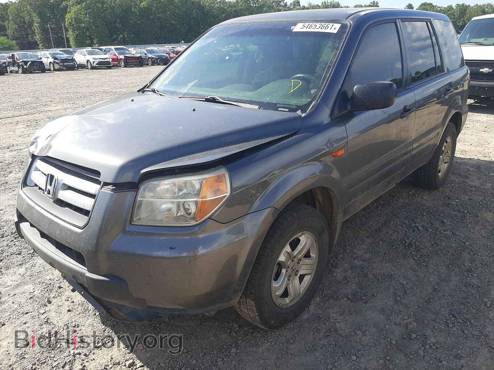2007 HONDA PILOT - VIN: 2HKYF18167H508300 - Фото 2