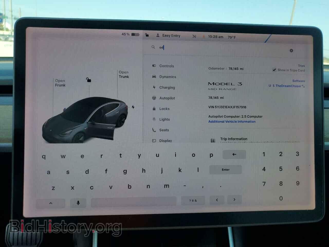 2018 TESLA MODEL 3 - VIN: 5YJ3E1EAXJF157916 - Photo 9