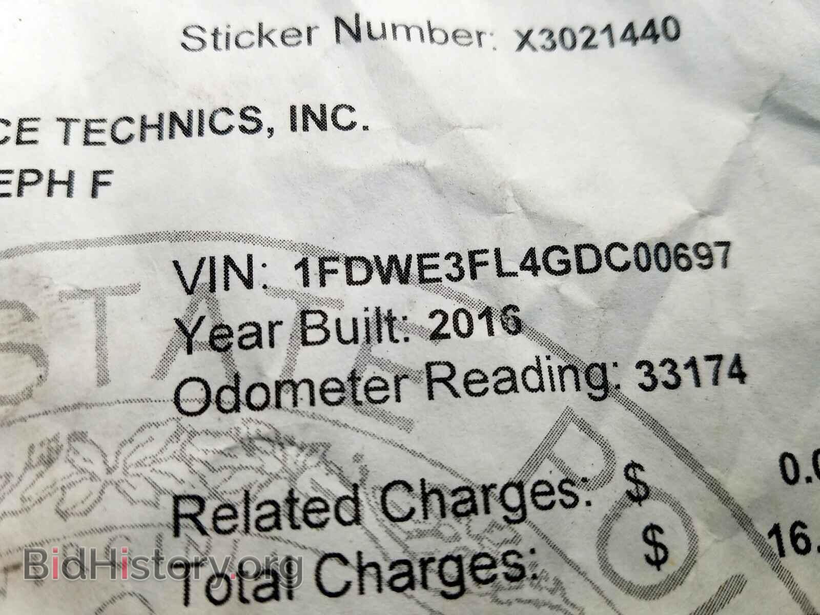 2016 FORD ECONOLINE - VIN: 1FDWE3FL4GDC00697 - Photo 10