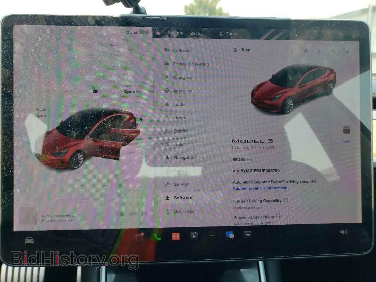 2018 TESLA MODEL 3 - VIN: 5YJ3E1EB4JF083790 - Фото 9