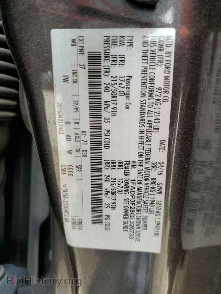 2016 FORD FOCUS - VIN: 1FADP3F28GL326733 - Photo 13