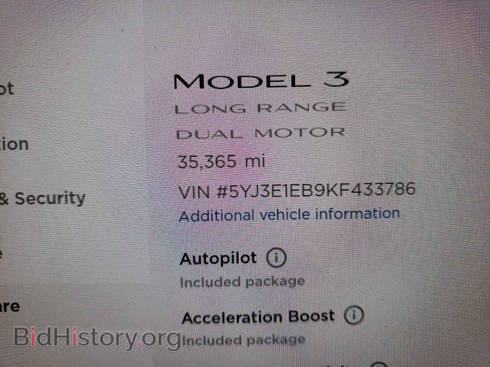 2019 TESLA MODEL 3 - VIN: 5YJ3E1EB9KF433786 - Фото 8