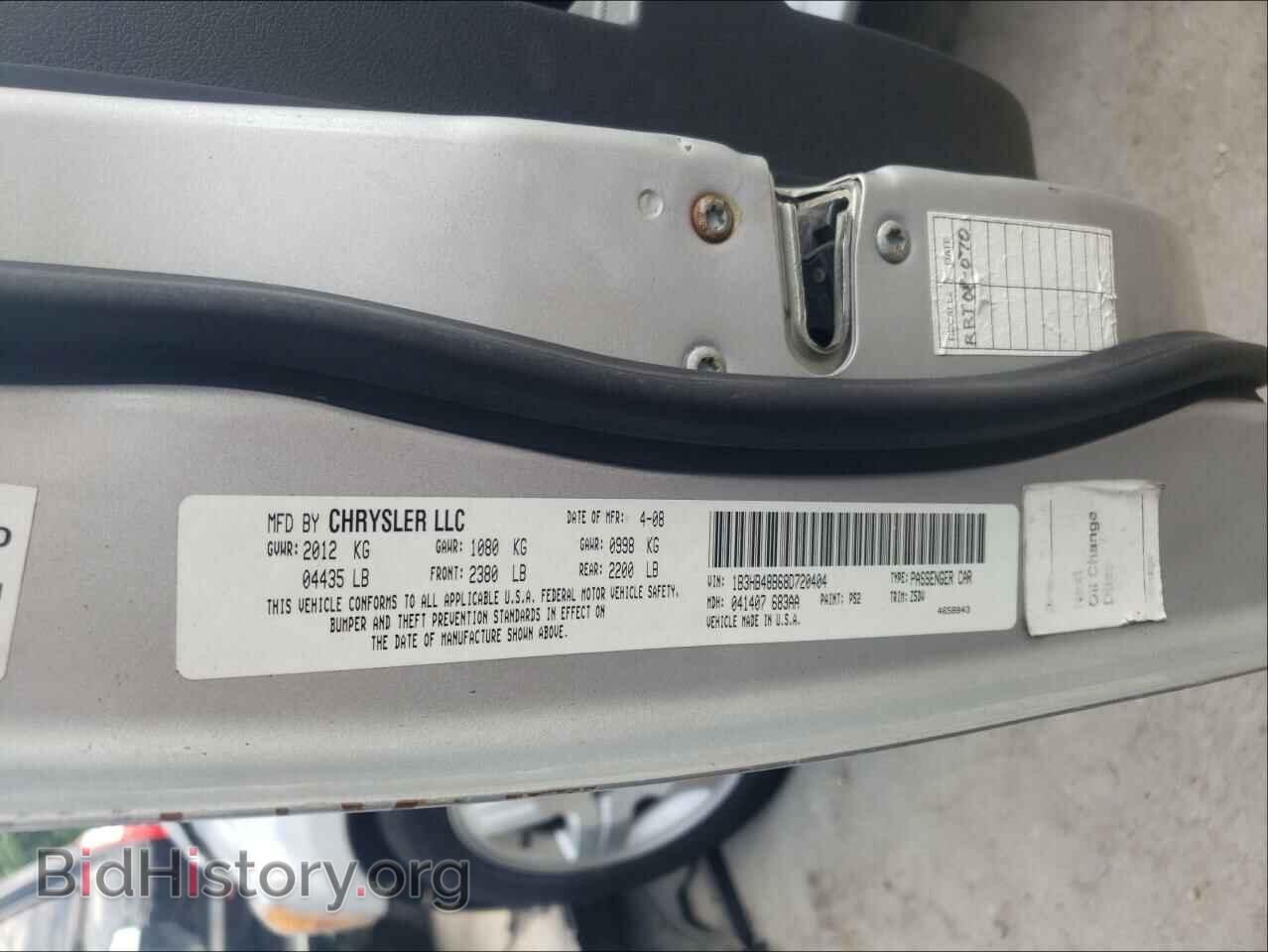 2008 DODGE CALIBER - VIN: 1B3HB48B68D720404 - Photo 10