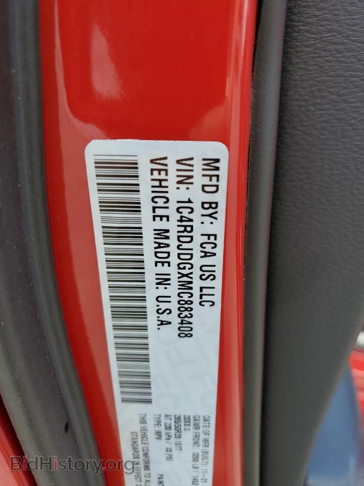 2021 DODGE DURANGO - VIN: 1C4RDJDGXMC883408 - Фото 10