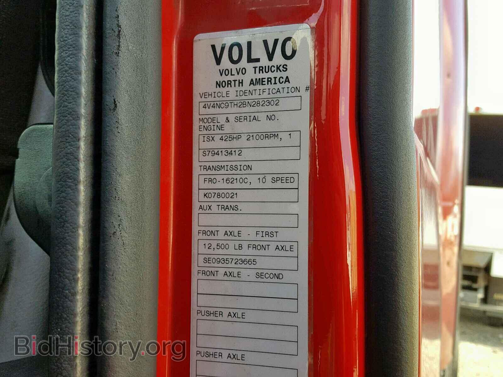 2011 VOLVO VNL - VIN: 4V4NC9TH2B282302 - Фото 10