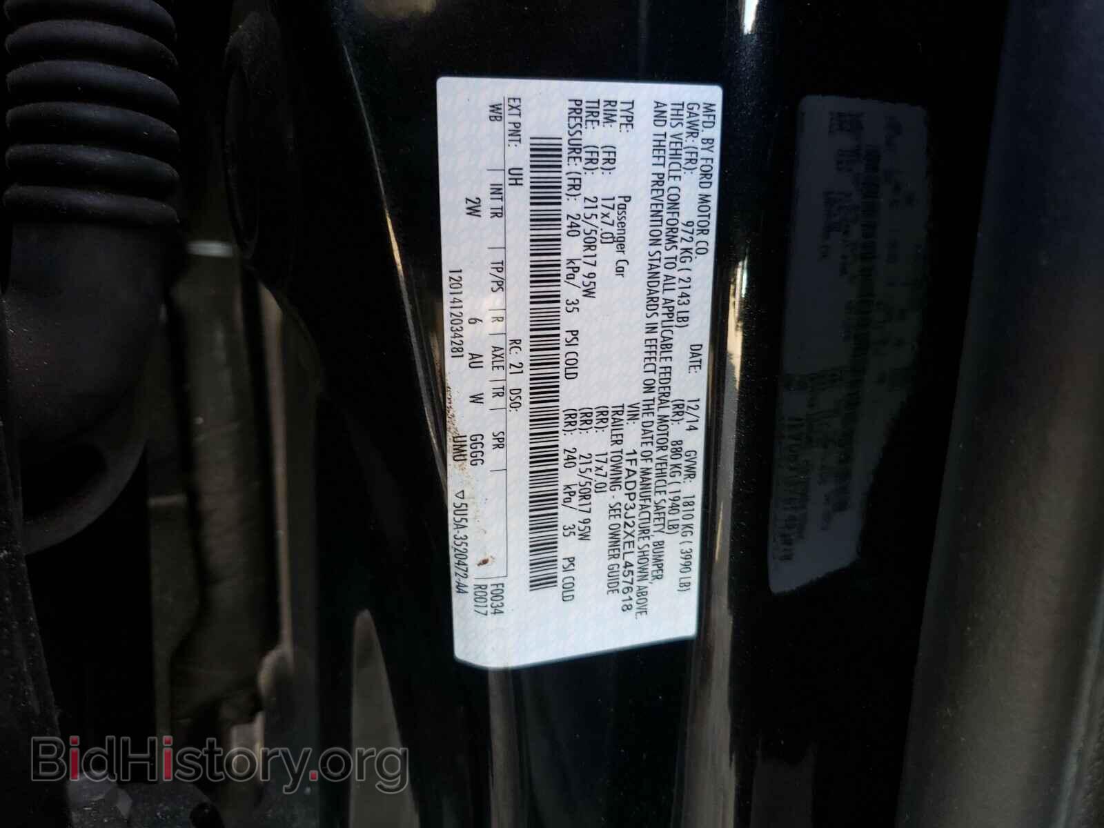 2014 FORD FOCUS - VIN: 1FADP3J2XEL457618 - Фото 10