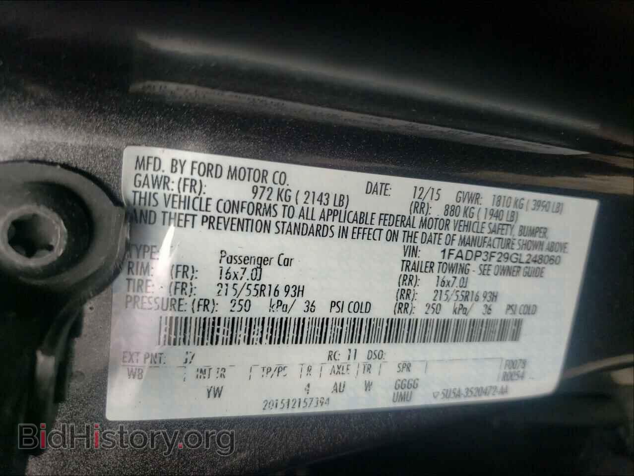 2016 FORD FOCUS - VIN: 1FADP3F29GL248060 - Photo 10