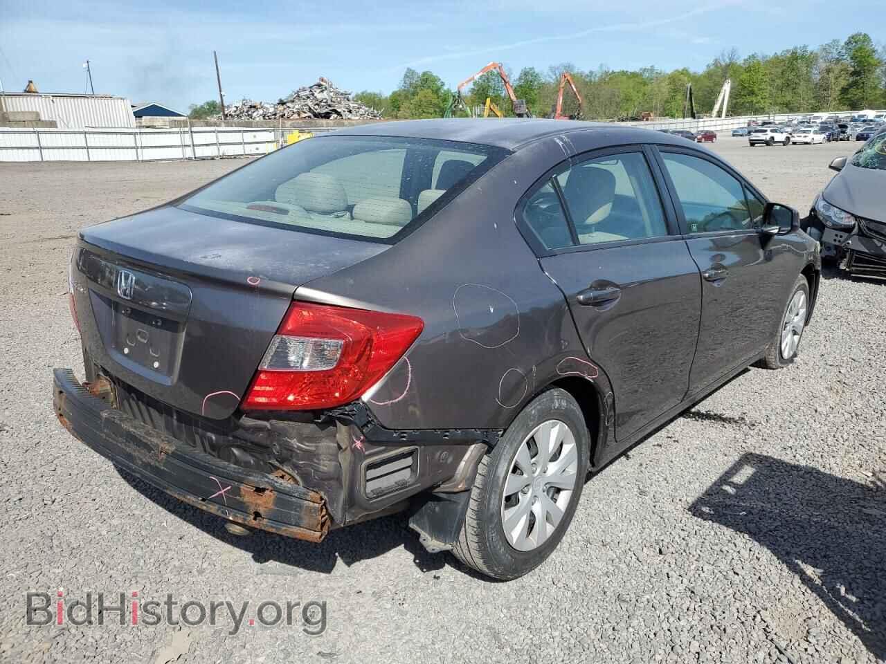 2012 HONDA CIVIC - VIN: 2HGFB2F55CH564800 - Фото 3