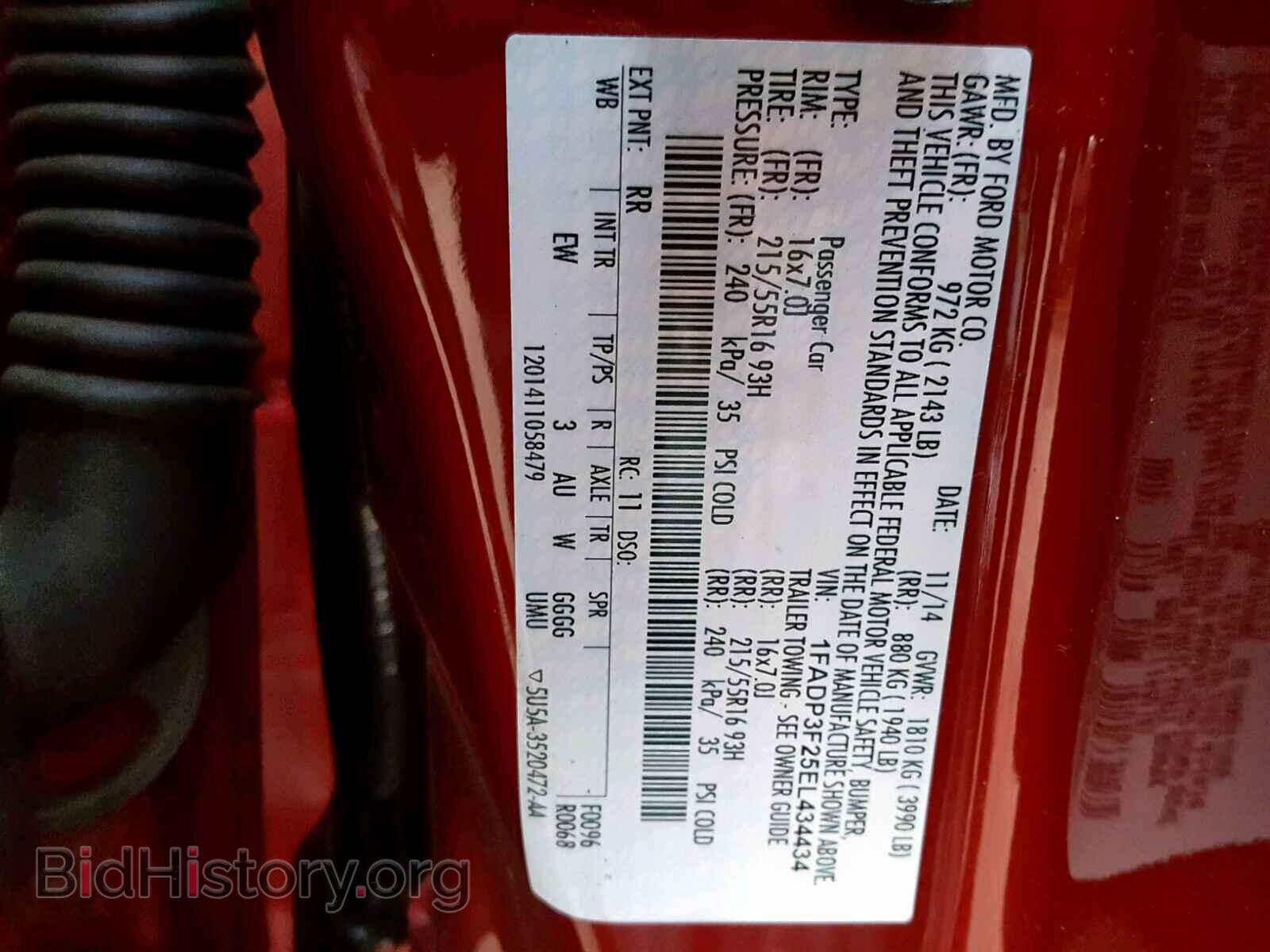 2014 FORD FOCUS - VIN: 1FADP3F25EL434434 - Photo 10
