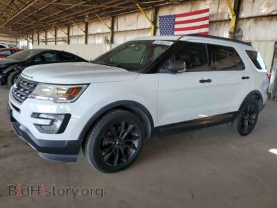2017 Ford EXPLORER XLT, белый — VIN 1FM5K8D86HGC87745, Copart