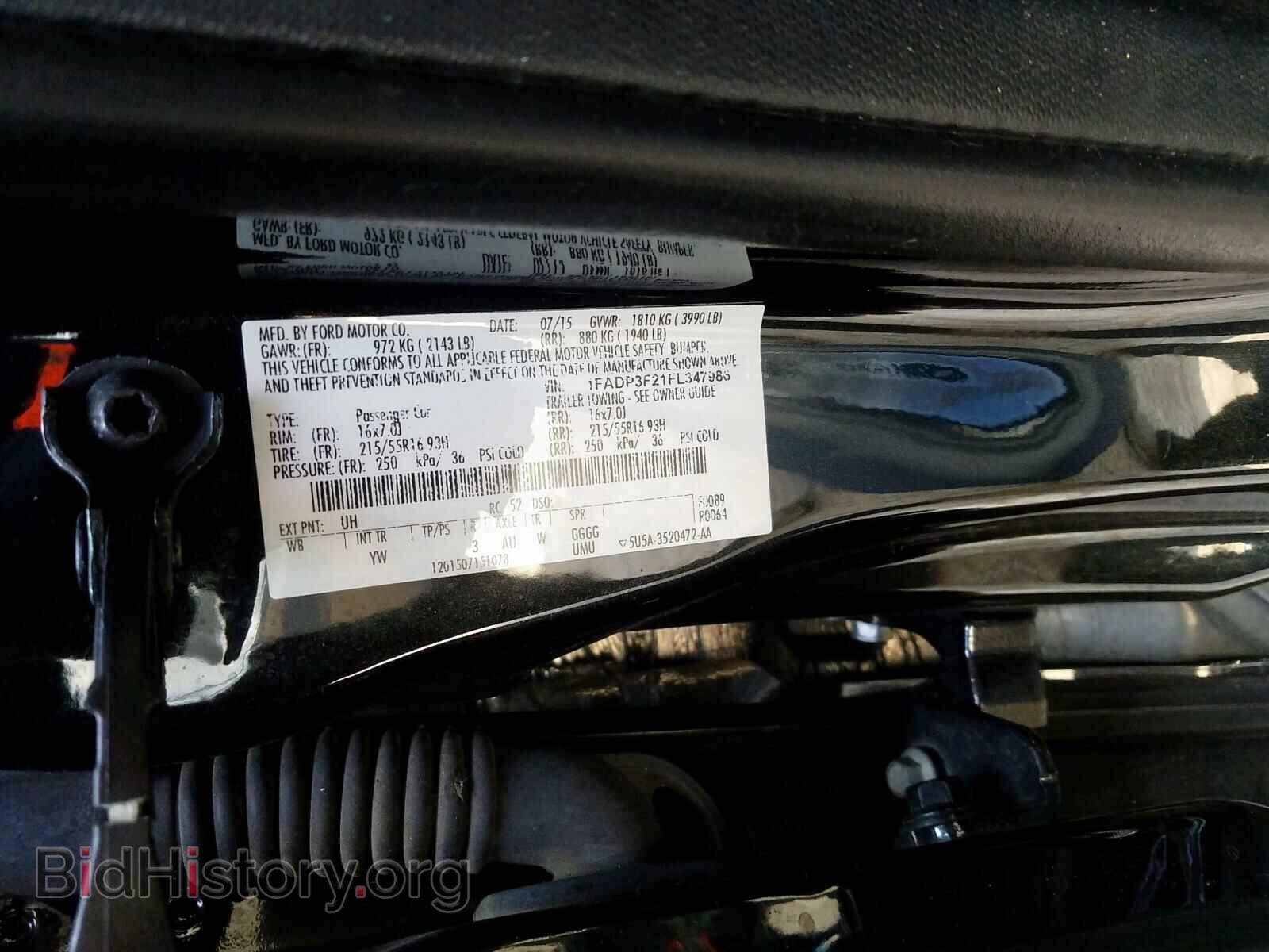 2015 FORD FOCUS SE - VIN: 1FADP3F21FL347986 - Фото 10