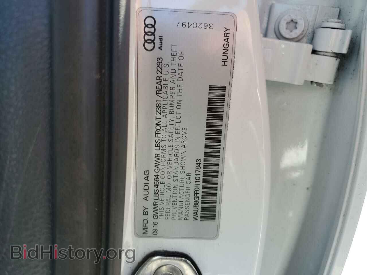 2017 AUDI A3 - VIN: WAUB8GFF0H1017843 - Фото 12