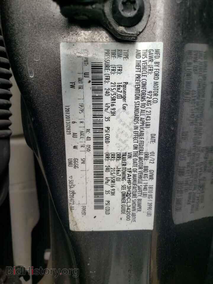 2012 FORD FOCUS - VIN: 1FAHP3H20CL342000 - Photo 10