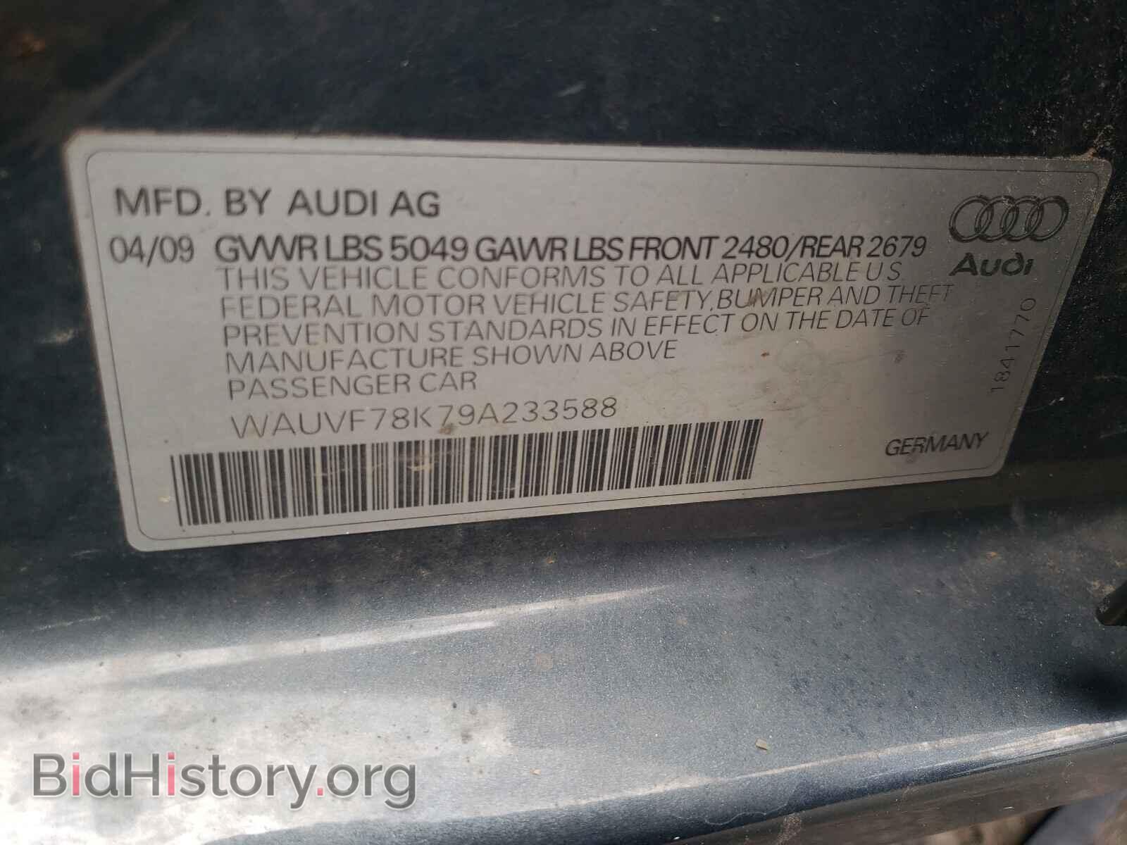 2009 AUDI A4 - VIN: WAUVF78K79A233588 - Фото 10