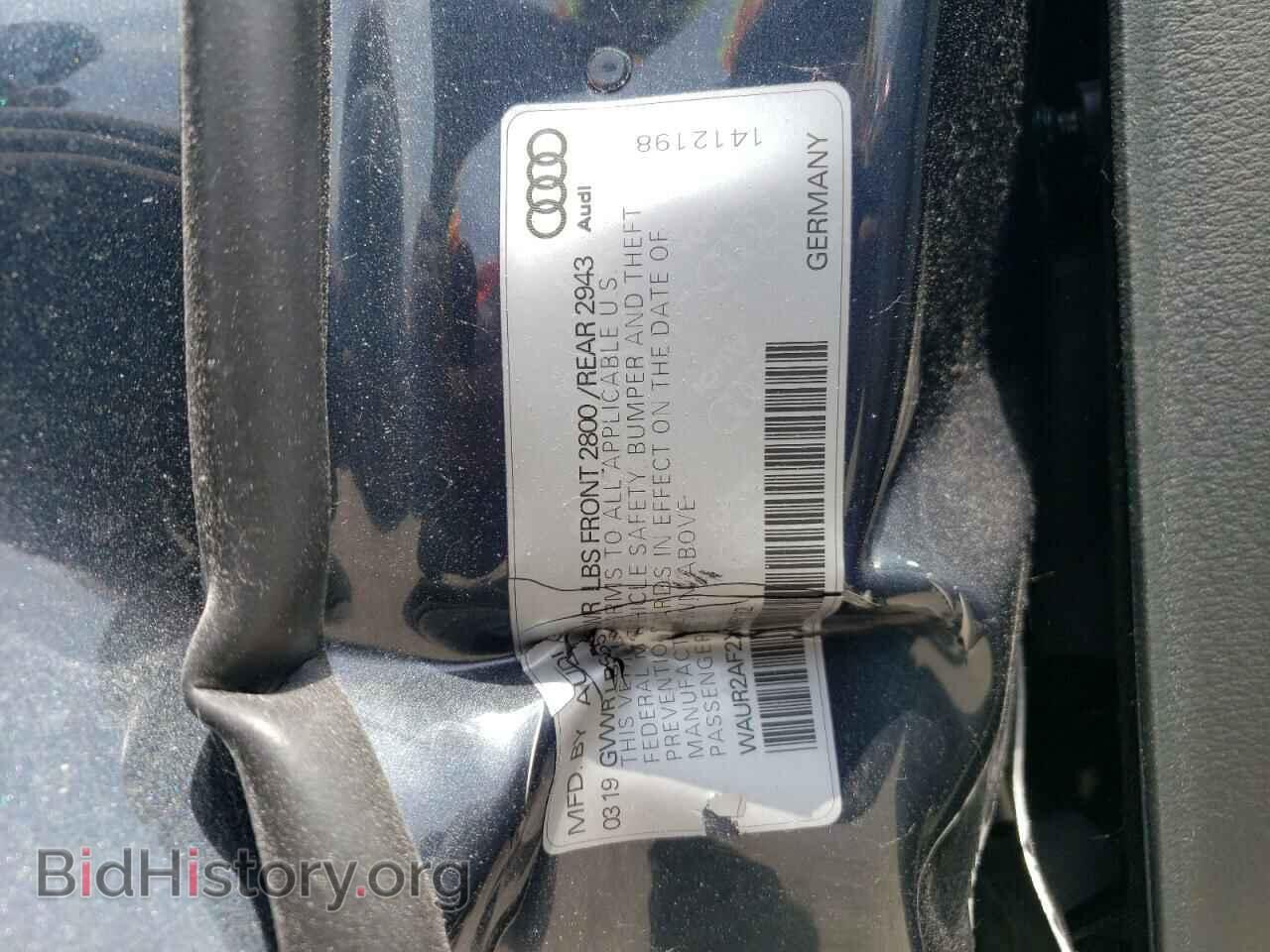 2019 AUDI A7 - VIN: WAUR2AF2XKN097162 - Фото 12