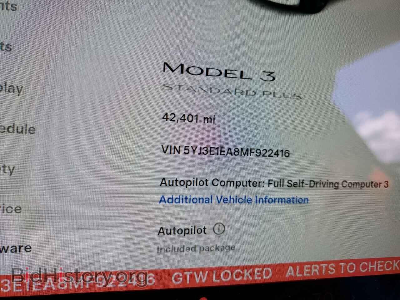 2021 TESLA MODEL 3 - VIN: 5YJ3E1EA8MF922416 - Photo 9