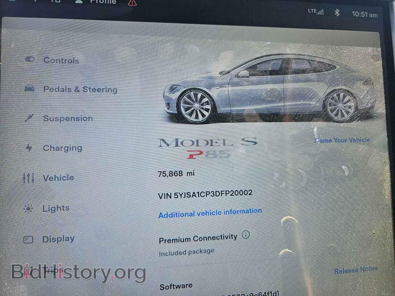 2013 TESLA MODEL S - VIN: 5YJSA1CP3DFP20002 - Фото 8