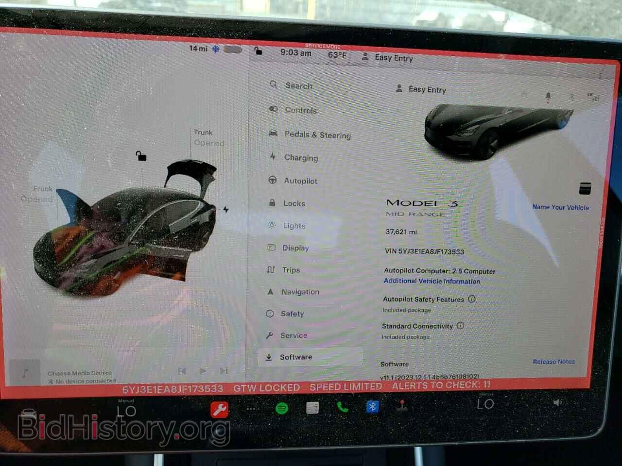 2018 TESLA MODEL 3 - VIN: 5YJ3E1EA8JF173533 - Фото 9