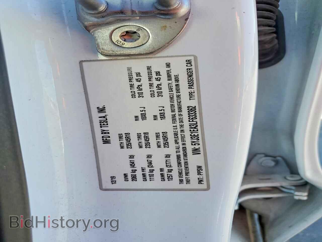 2020 TESLA MODEL 3 - VIN: 5YJ3E1EA3LF633362 - Photo 12